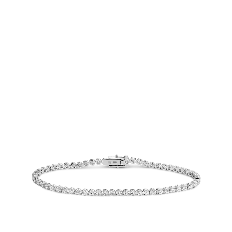 2.00 Carat Diamond Tennis Bracelet in 18ct White Gold Hardy Brothers Jewellers