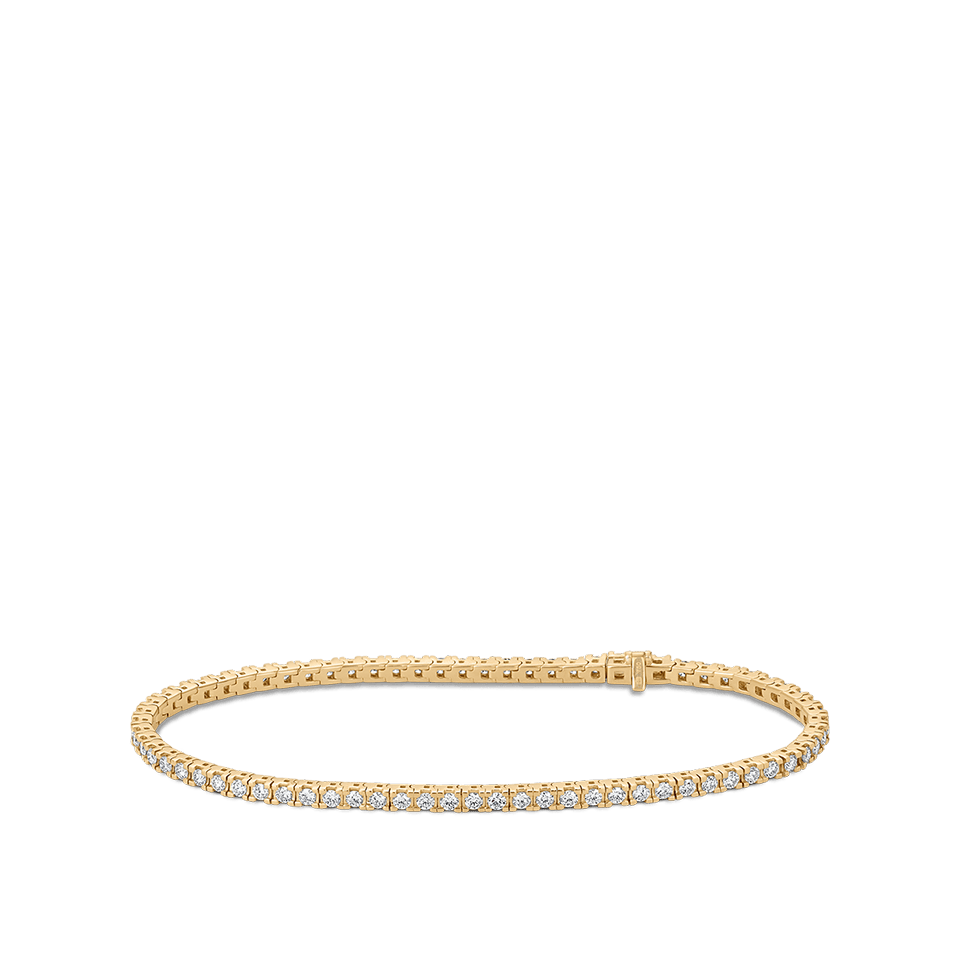 2 Carat Diamond Tennis Bracelet in 18ct Yellow Gold - Hardy Brothers