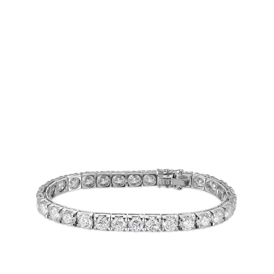 Vault® 21.00 Carat Diamond Tennis Bracelet in 18ct White Gold