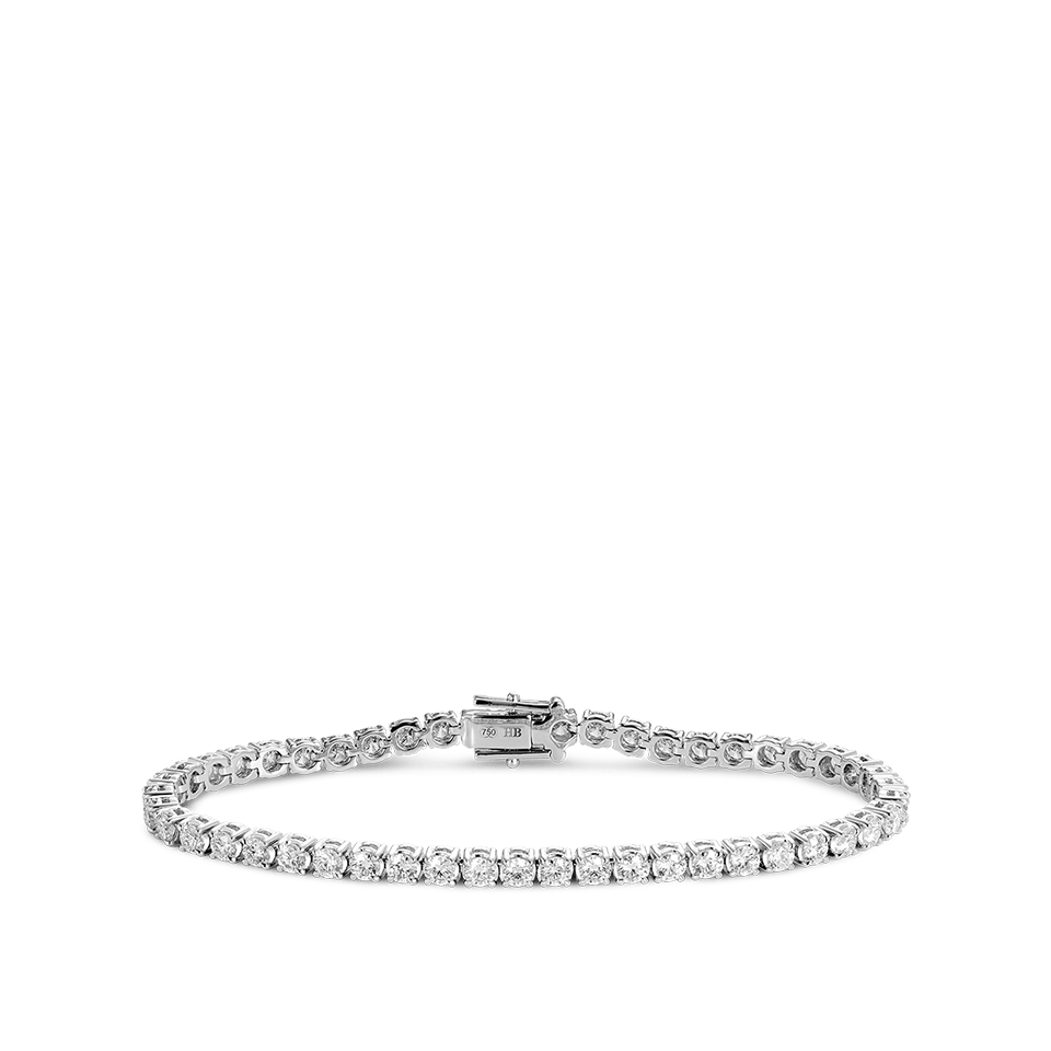 5 Carat Diamond Tennis Bracelet in 18ct White Gold - Hardy Brothers