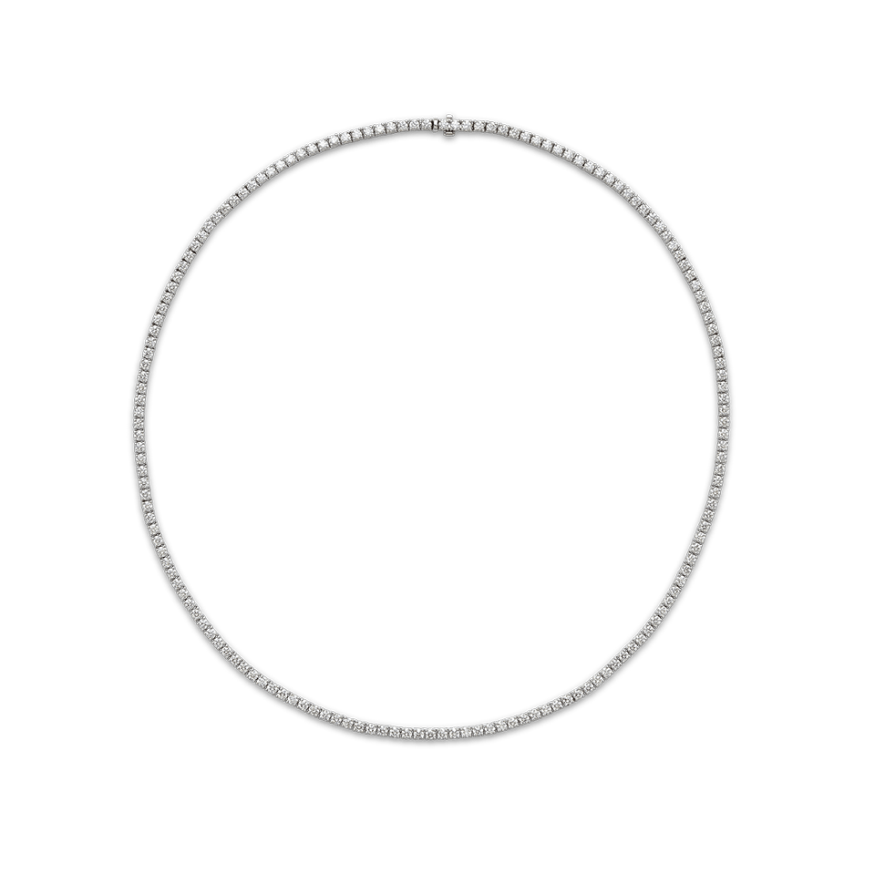 9.00ct Round Brilliant Cut Diamond Tennis Necklace