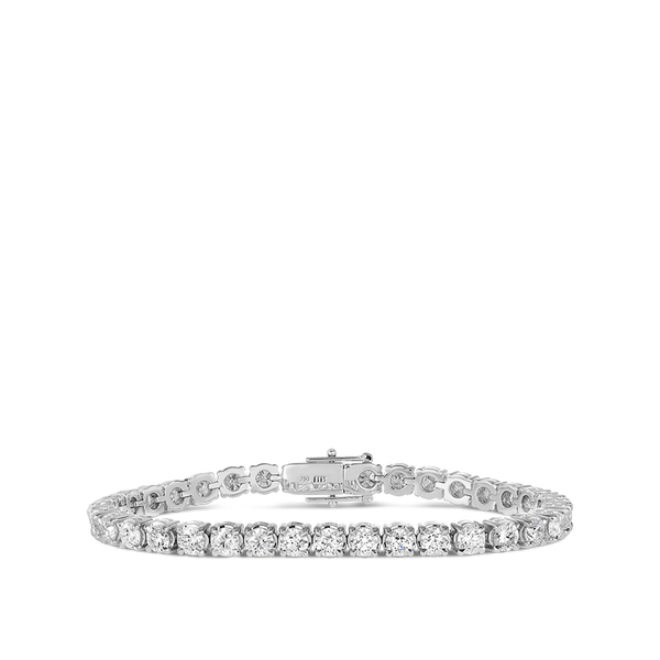 9.00 Carat Diamond Tennis Bracelet in 18ct White Gold Hardy Brothers Jewellers