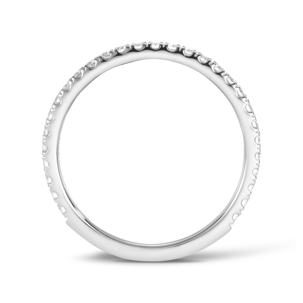 Raffiné 0.34 Carat Diamond Wedding Ring in 18ct White Gold Hardy Brothers Jewellers