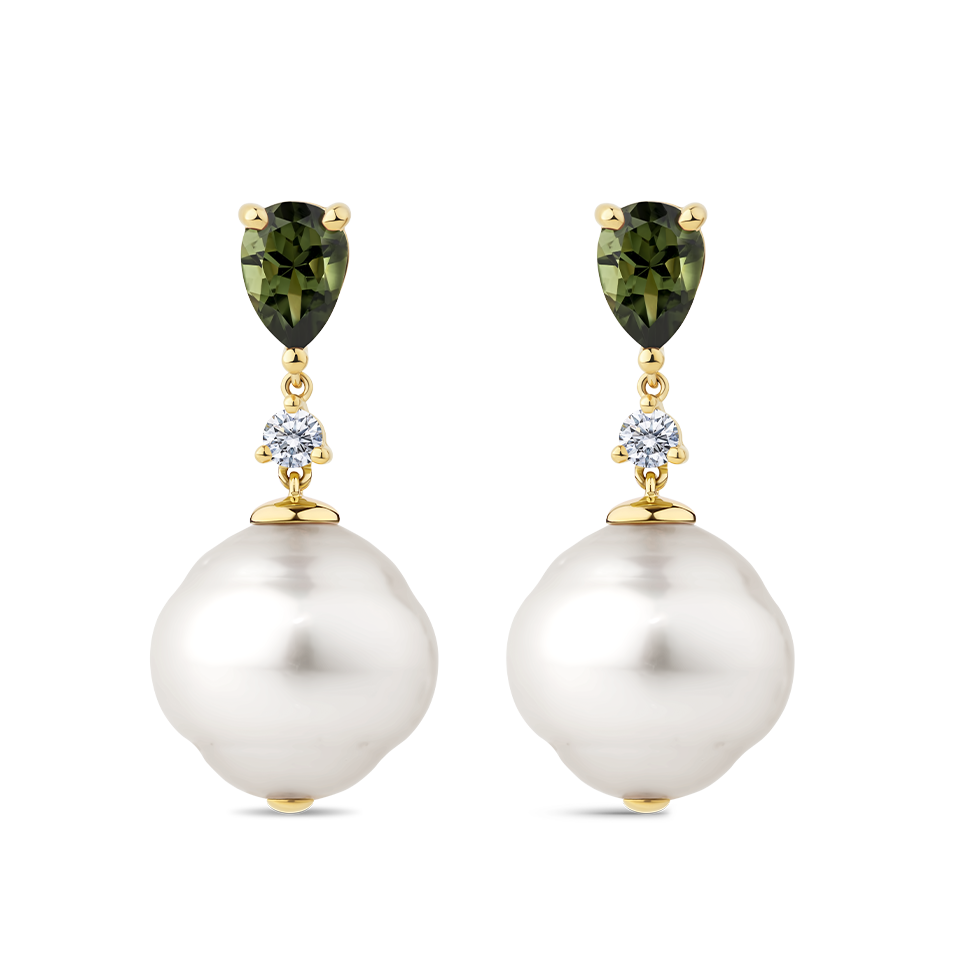 Gold pearl hotsell drop earrings australia