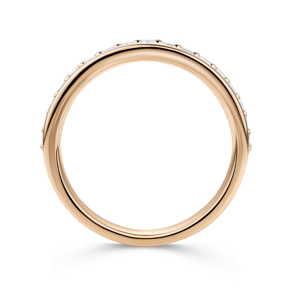 1.70 Carat Baguette Statement Diamond Ring in 18ct Rose Gold