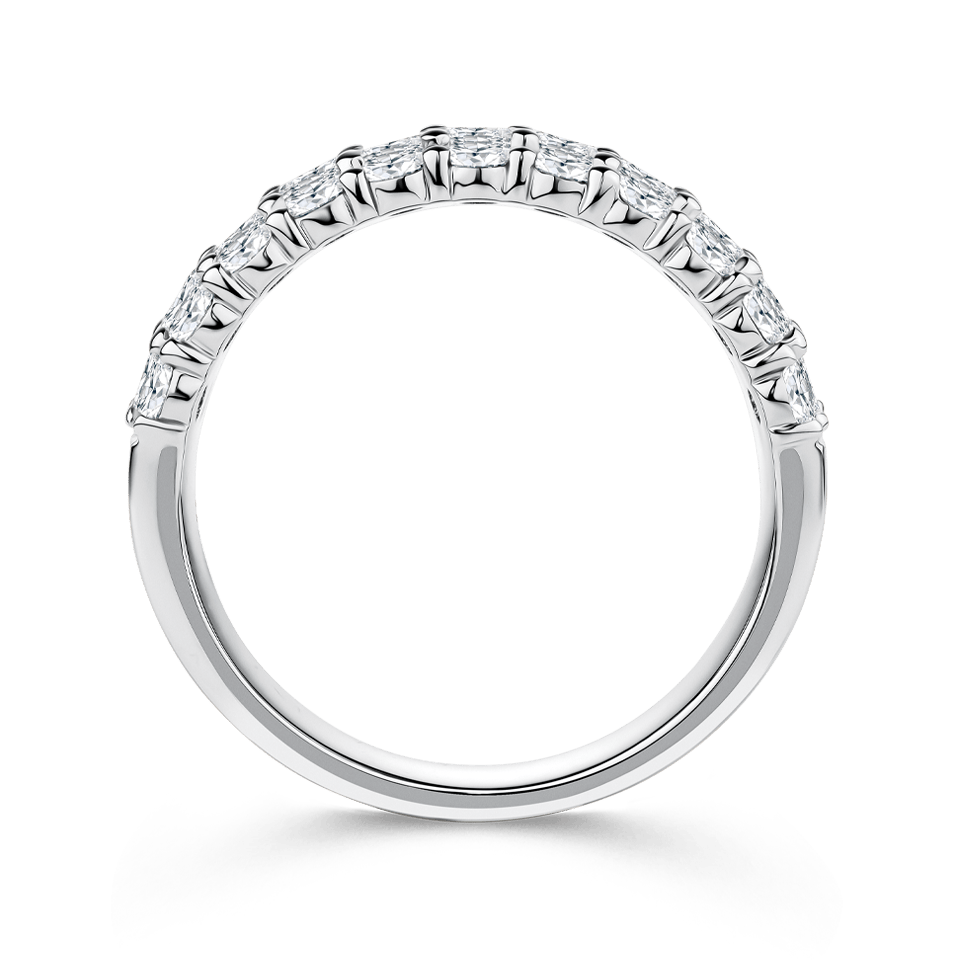 Baguette Cut Statement Diamond Ring in 18ct White Gold