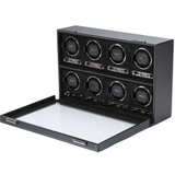WOLF 1834 British Racing Black 8 Piece Watch Winder | Hardy Brothers Jewellers