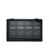 WOLF 1834 British Racing Black 8 Piece Watch Winder | Hardy Brothers Jewellers