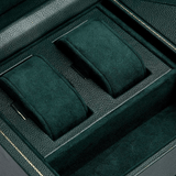 WOLF 1834 British Racing Green Double Watch Winder with Storage | Hardy Brothers Jewellers