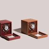WOLF 1834 Cub Winder with Cover in Cognac | Hardy Brothers Jewellers
