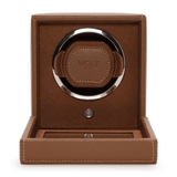 WOLF 1834 Cub Winder with Cover in Cognac | Hardy Brothers Jewellers