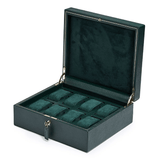 WOLF 1834 British Racing Green 8 Piece Watch Box | Hardy Brothers Jewellers