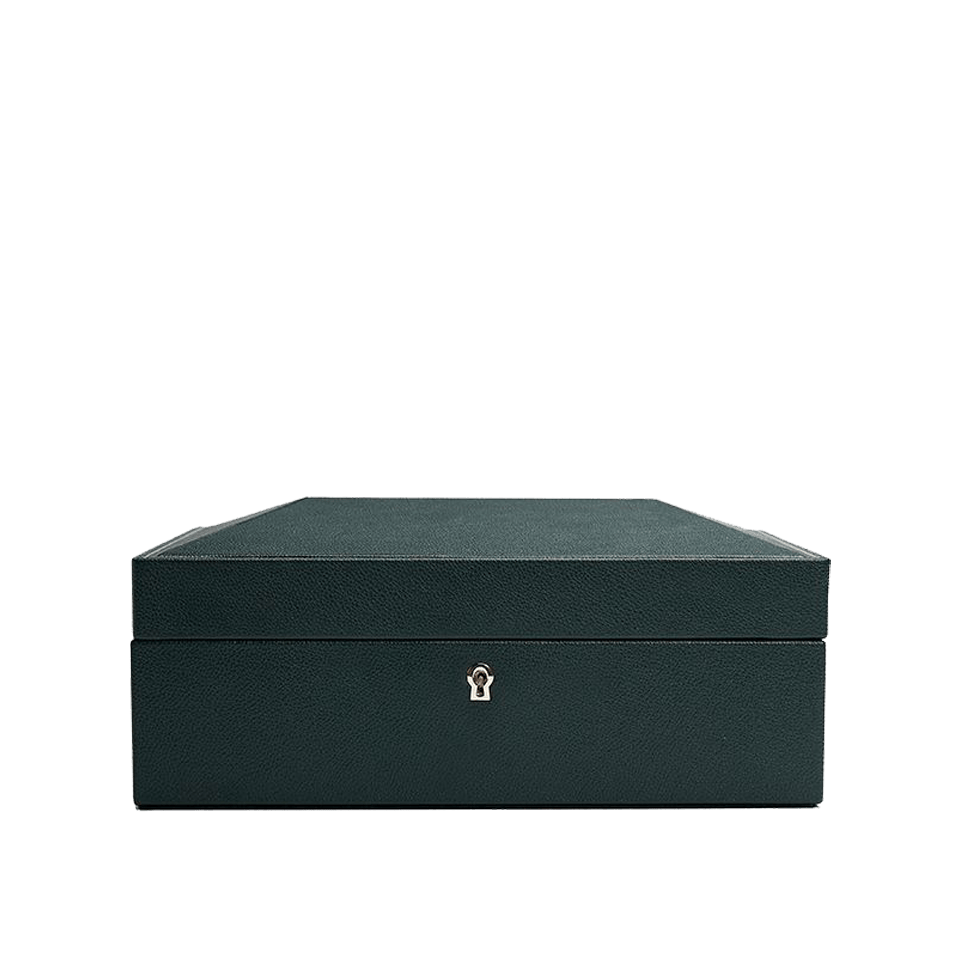 WOLF 1834 British Racing Green 8 Piece Watch Box | Hardy Brothers Jewellers