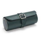 WOLF 1834 British Racing Green Triple Watch Roll | Hardy Brothers Jewellers