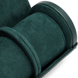 WOLF 1834 British Racing Green Triple Watch Roll | Hardy Brothers Jewellers