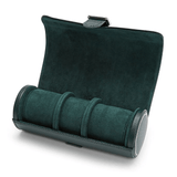 WOLF 1834 British Racing Green Triple Watch Roll | Hardy Brothers Jewellers