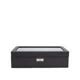 Black Leather Wolf 1834 Roadster 10 Piece Watch Box Hardy Brothers Jewellers