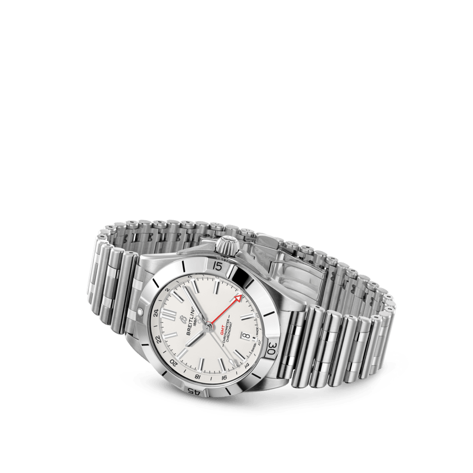 Breitling Chronomat Automatic GMT 40 A32398101A1A1 Hardy Brothers Jewellers