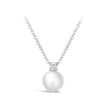 Akoya Pearl and Diamond Necklace in 18ct White Gold