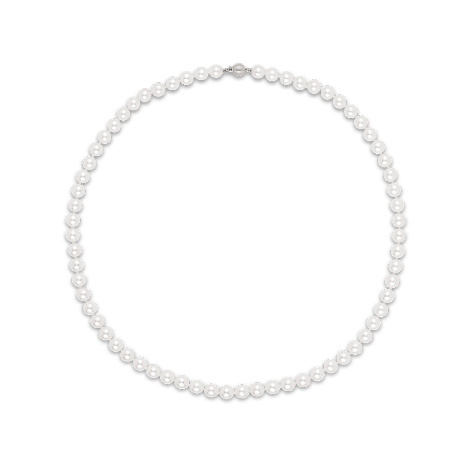 Akoya Pearl Necklace in 18ct White Gold