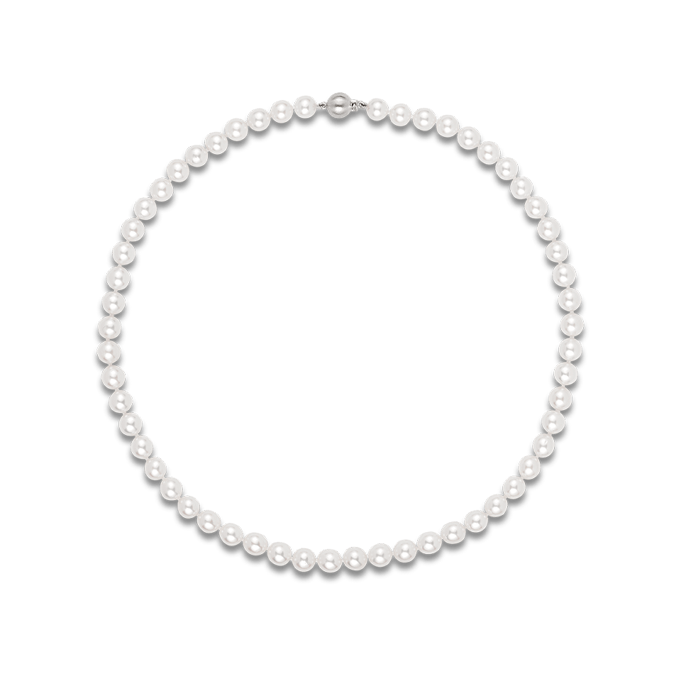 Akoya Pearl Necklace in 18ct White Gold
