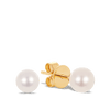Akoya Pearl Stud Earrings in 18ct Yellow Gold