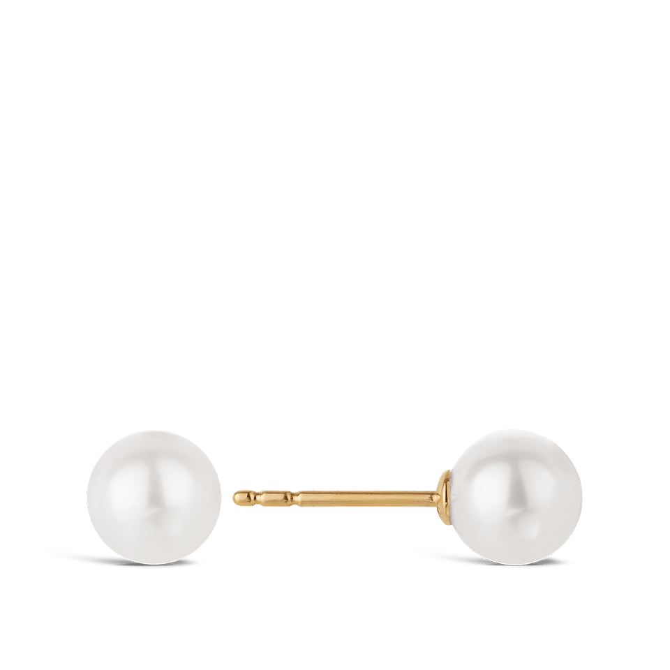 Akoya Pearl Stud Earrings in 18ct Yellow Gold Hardy Brothers Jewellers