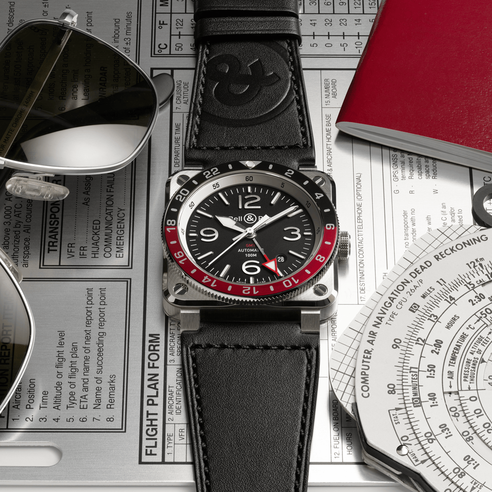 Bell & Ross BR-03 Automatic GMT 42mm Watch BR0393-BL-ST/SCA