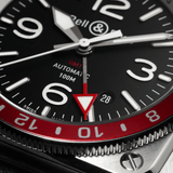 Bell & Ross BR-03 Automatic GMT 42mm Watch BR0393-BL-ST/SCA
