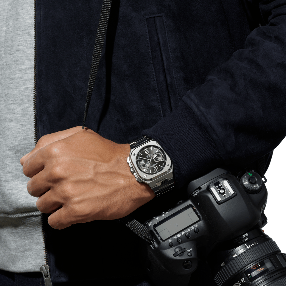 Bell & Ross BR-05 Automatic Chronograph Watch BR05C-BL-ST/SST