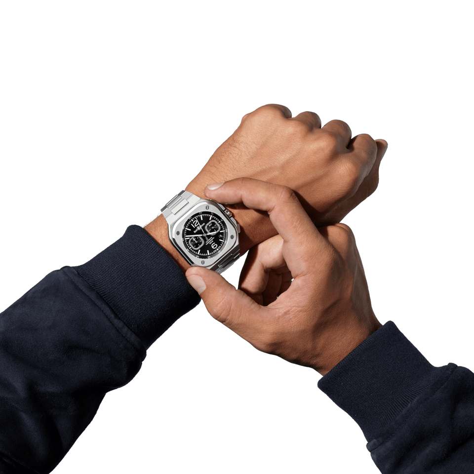 Bell & Ross BR-05 Automatic Chronograph Watch BR05C-BL-ST/SST