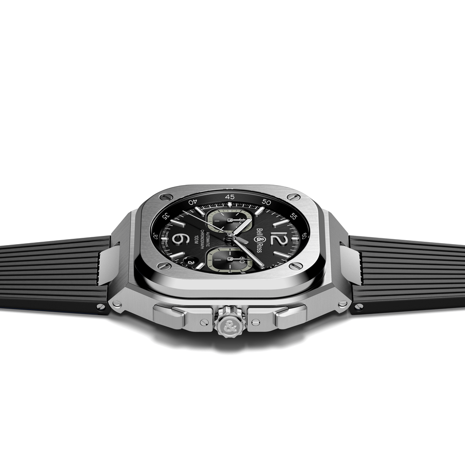 Bell & Ross BR-05 Automatic Chronograph 40mm Watch BR05C-BL-ST/SRB