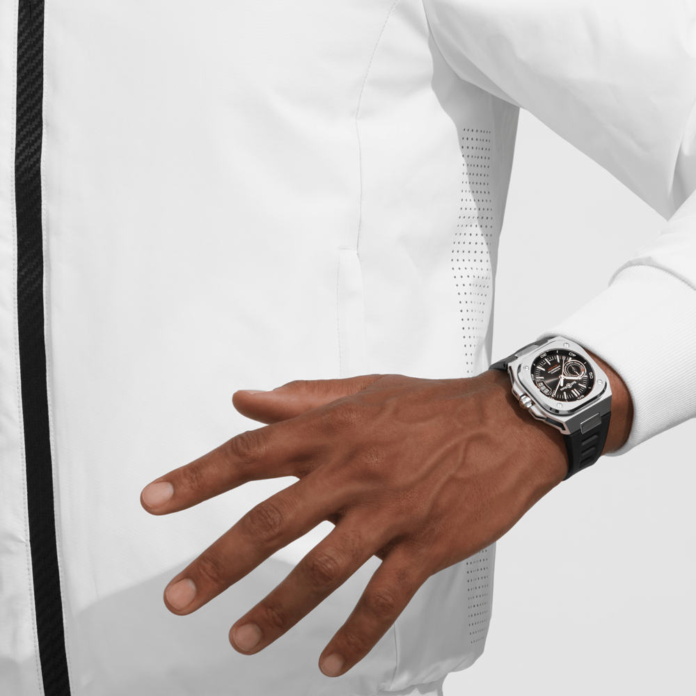 Bell & Ross BR-X5 Black Dial Rubber Strap - Hardy Brothers Jewellers