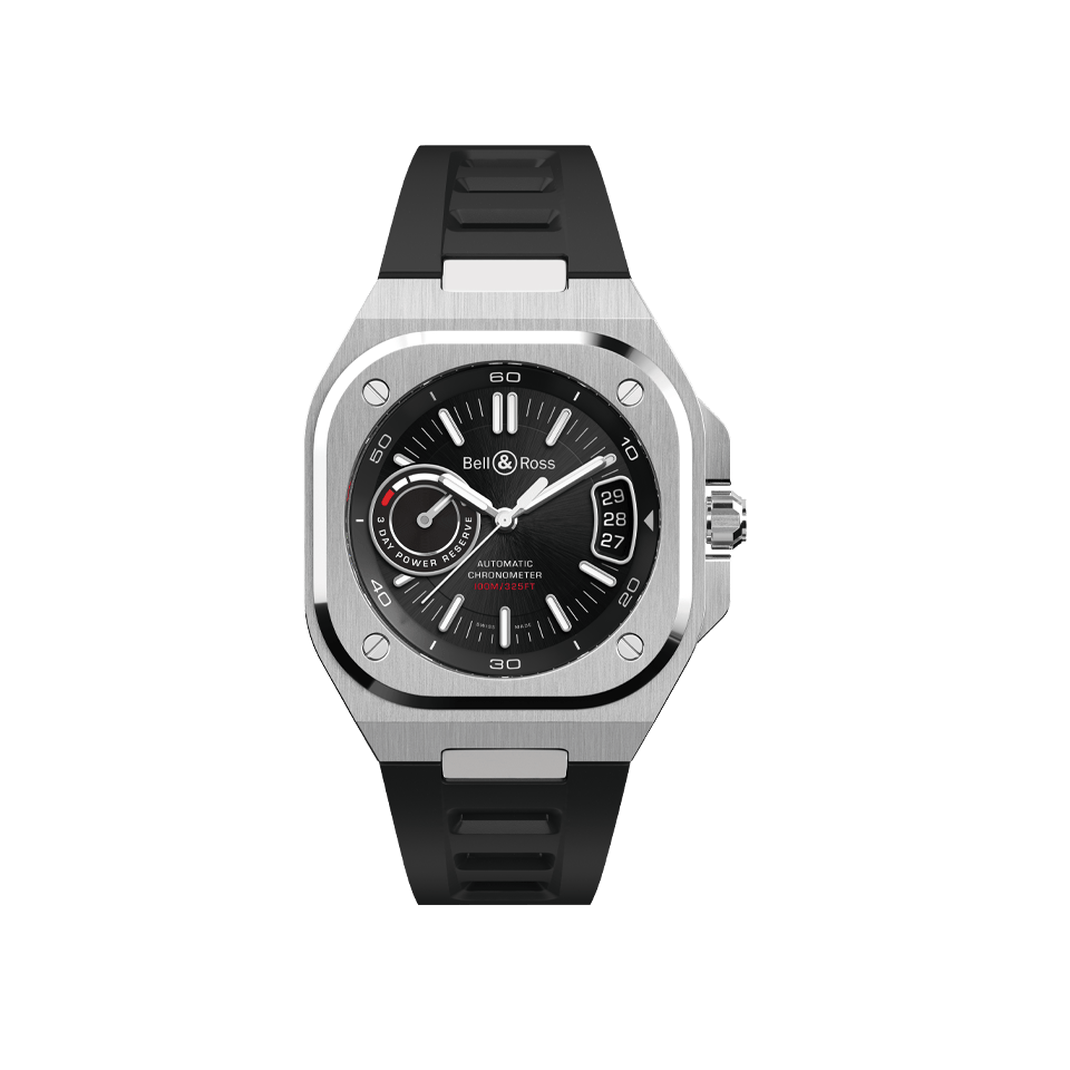 Bell & Ross BR-X5 Black Dial Rubber Strap - Hardy Brothers Jewellers