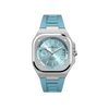 Bell & Ross BR-X5 Ice Blue Dial Rubber Strap Automatic Watch 41mm BRX5R-IB-ST/SRB Hardy Brothers Jewellers