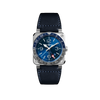 Bell & Ross BR 03-93 GMT Blue Watch Hardy Brothers Jewellers