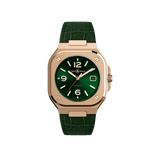 Bell & Ross BR 05 Green & Gold on Alligator Strap | Hardy Brothers Jewellers