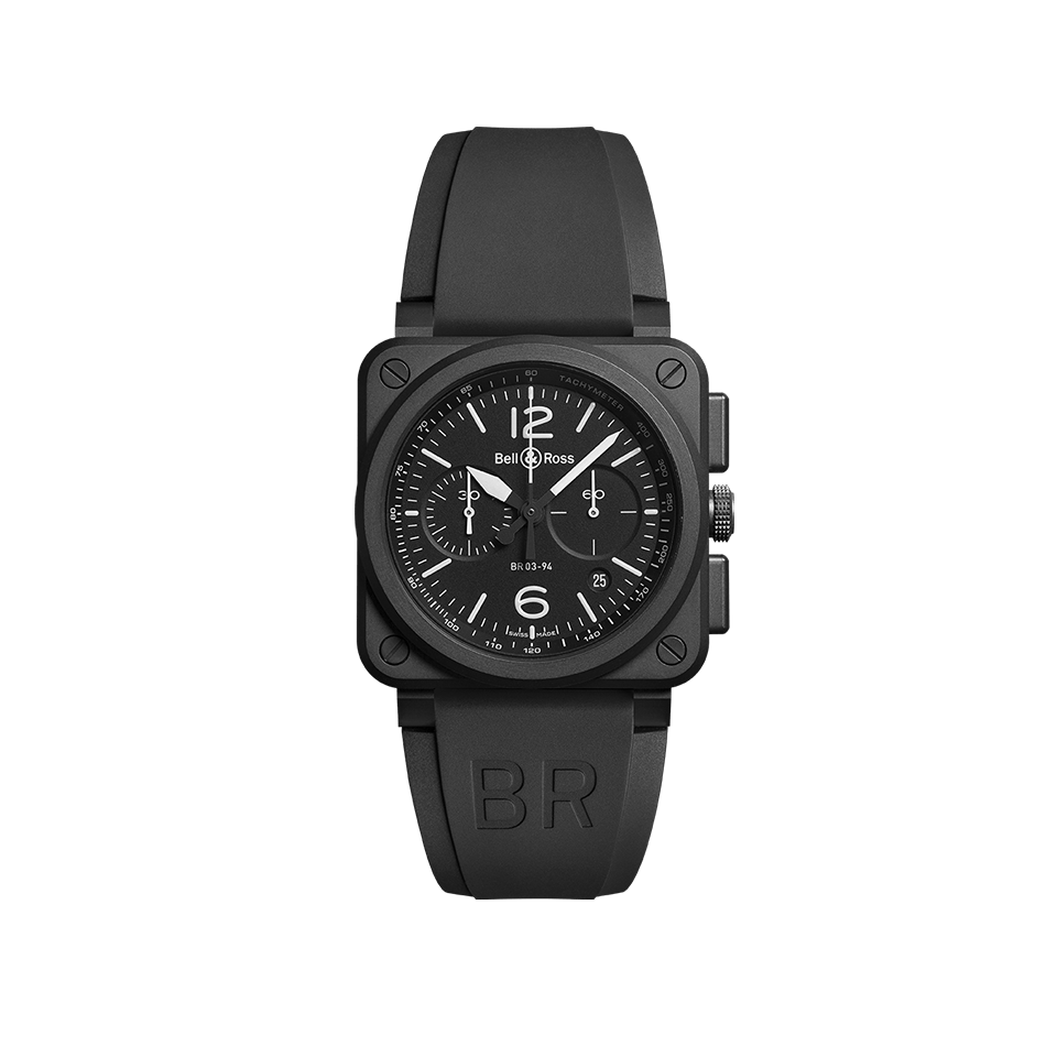 Bell & Ross BR-03 Automatic Chronograph Watch BR0394-BL-CE