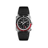 Bell & Ross BR-03 Automatic GMT 42mm Watch BR0393-BL-ST/SCA