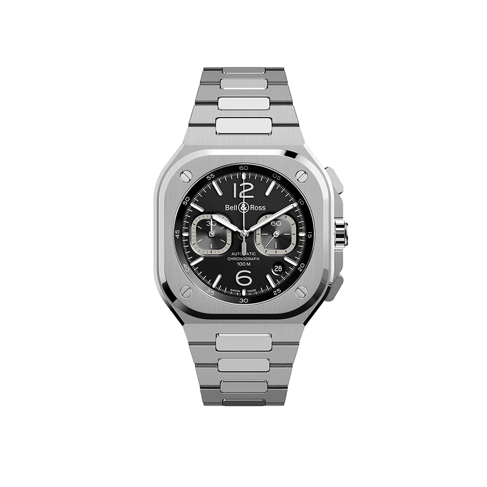 Bell & Ross BR-05 Automatic Chronograph Watch BR05C-BL-ST/SST