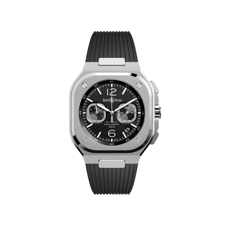 Bell & Ross BR-05 Automatic Chronograph 40mm Watch BR05C-BL-ST/SRB