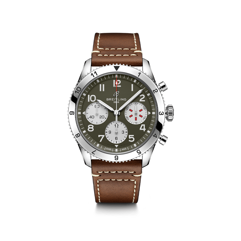 Breitling Classic AVI Chronograph 42 Curtiss Warhawk | Hardy Brothers Jewellers