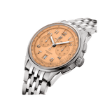Watch Breitling Premier B01 Chronograph 42 Salmon Dial Stainless Steel Bracelet Hardy Brothers Jewellers