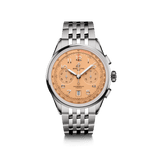Watch Breitling Premier B01 Chronograph 42 Salmon Dial Stainless Steel Bracelet Hardy Brothers Jewellers