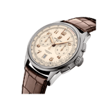Watch Breitling Premier B01 Chronograph 42 Silver Dial Stainless Steel Alligator Strap Hardy Brothers Jewellers