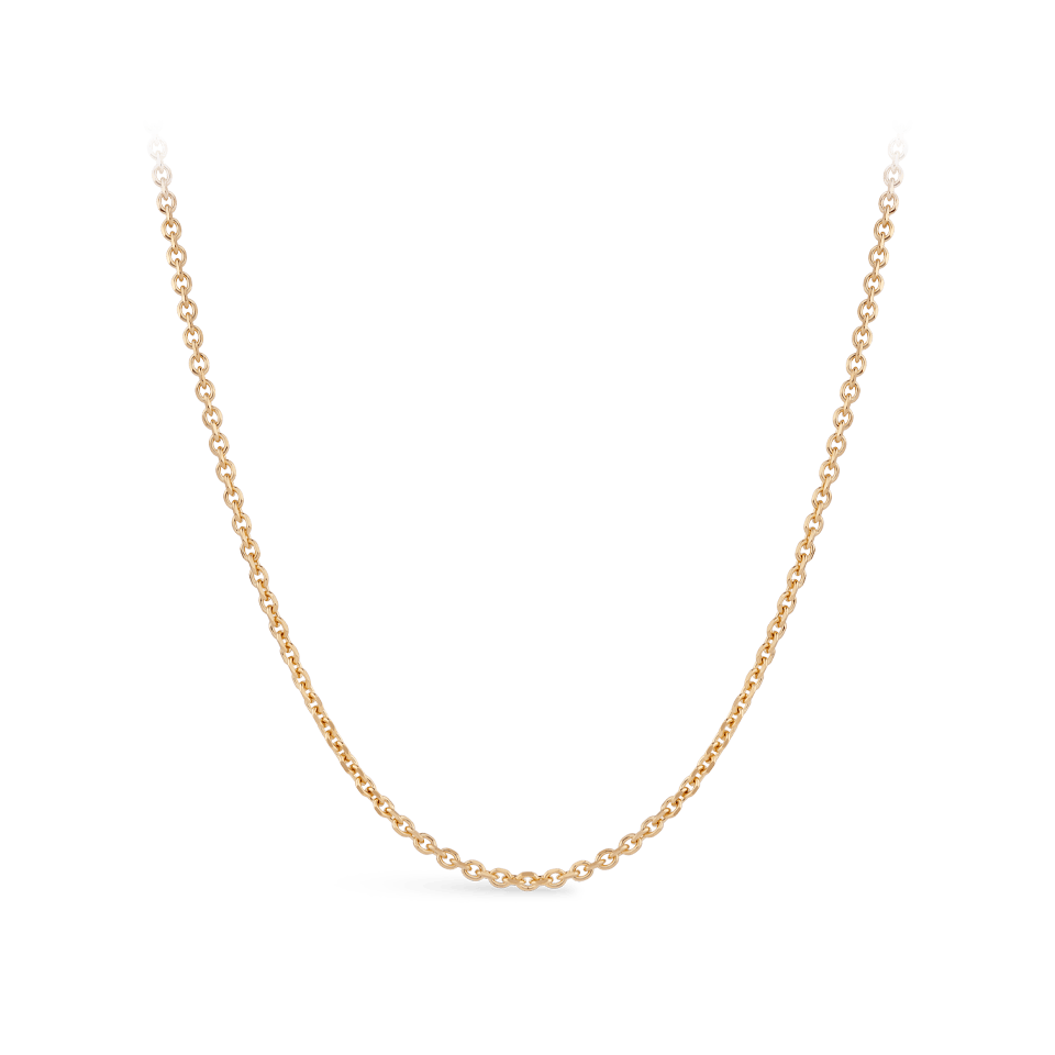 Cable Link Chain Necklace in 18ct Rose Gold - Hardy Brothers Jewellers