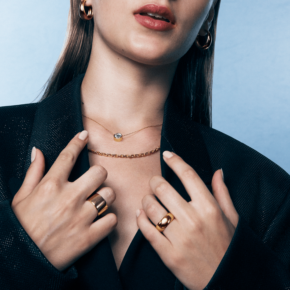 Cigar Ring in 18ct Yellow Gold | Hardy Brothers Jewellers