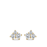 Ear Party Gold Diamond Cluster Studs in 18ct Gold