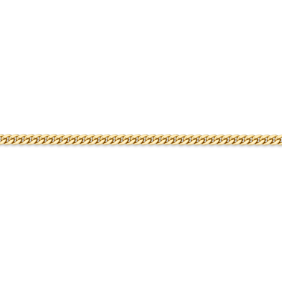 Miami Link Chain Bracelet in 18ct Yellow Gold - Hardy Brothers Jewellers