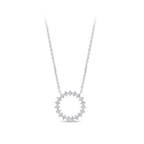 Circle Diamond Necklace 18ct White Gold - Hardy Brothers